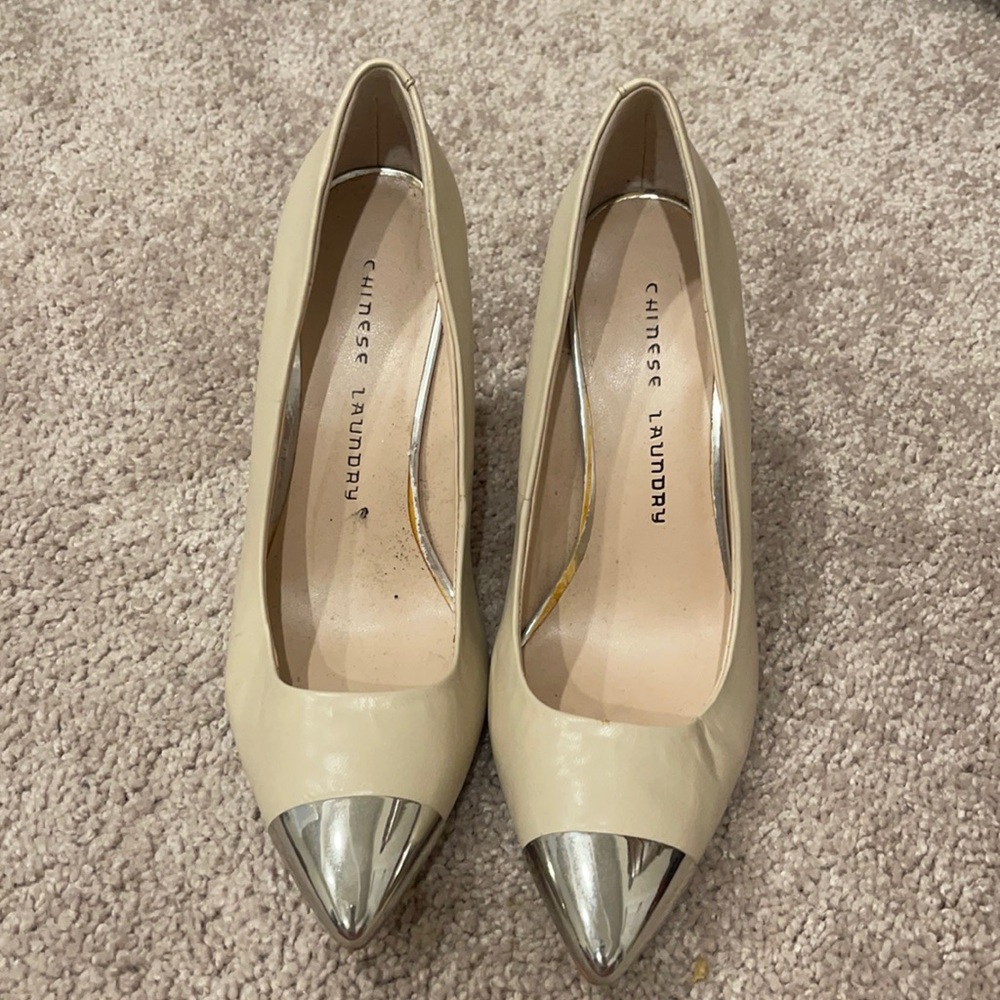 Cream heels